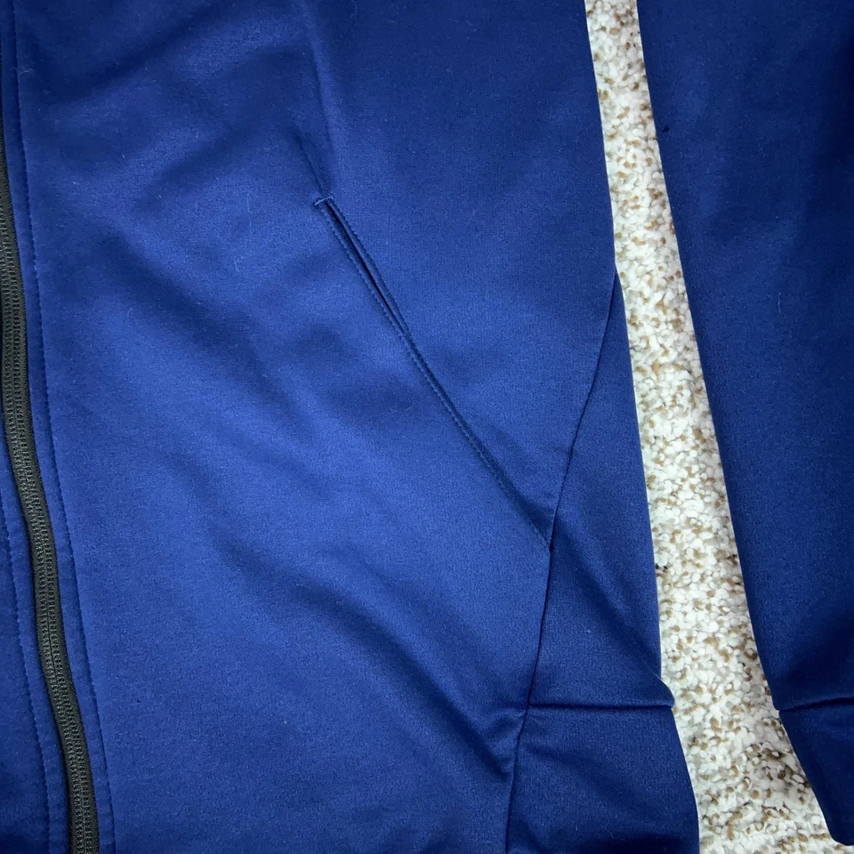 Nike Chaqueta Sudadera con Capucha Para Hombres Mediana Azul Dri-FIT Cremallera Completa Entrenamiento Atlético Sudadera con Capucha Foto 3 de 4