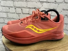 Saucony Peregrine 12 Trail Running Shoes Low Top Coral/Red/Yellow Women’s 9
