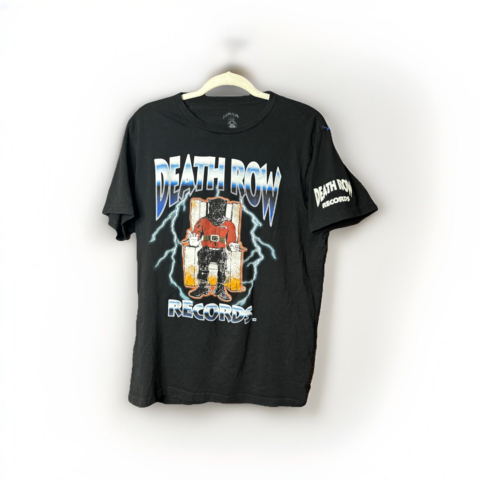 FILA T shirt Death Row Records uomo L nera grafica anni 90 rap manica corta vintage