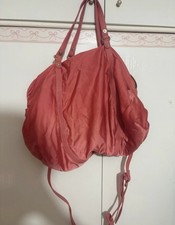 Liu Jo borsa da spalla donna pelle rosa tinta unita zip fiocco doppio manico