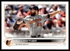2022 Topps Zac Lowther Rookie Baltimore Orioles #133