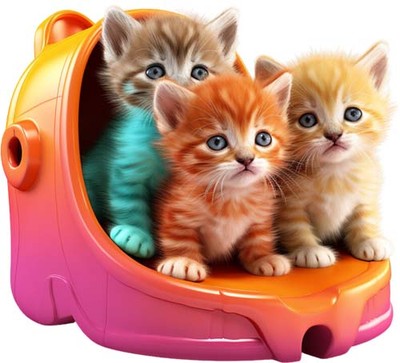 Farbe niedliches Kätzchen Katze Wandbild Schlafzimmer Laptop Dekor Vinyl Aufkleber Abziehbild 6 Größen