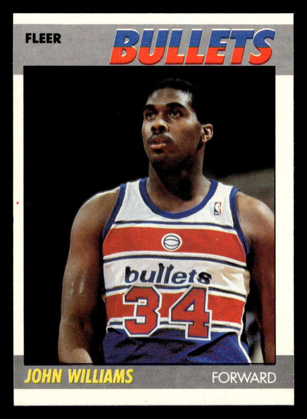 1987-88 Fleer #122 John Williams Near Mint RC Rookie Bullets Basketba ID: 509697