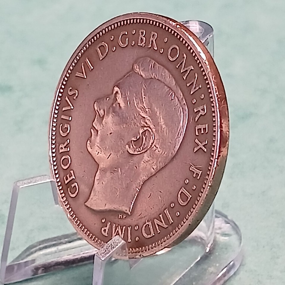 1 pièce de monnaie de one penny Georges VI année 1938 en bronze qualité ...
