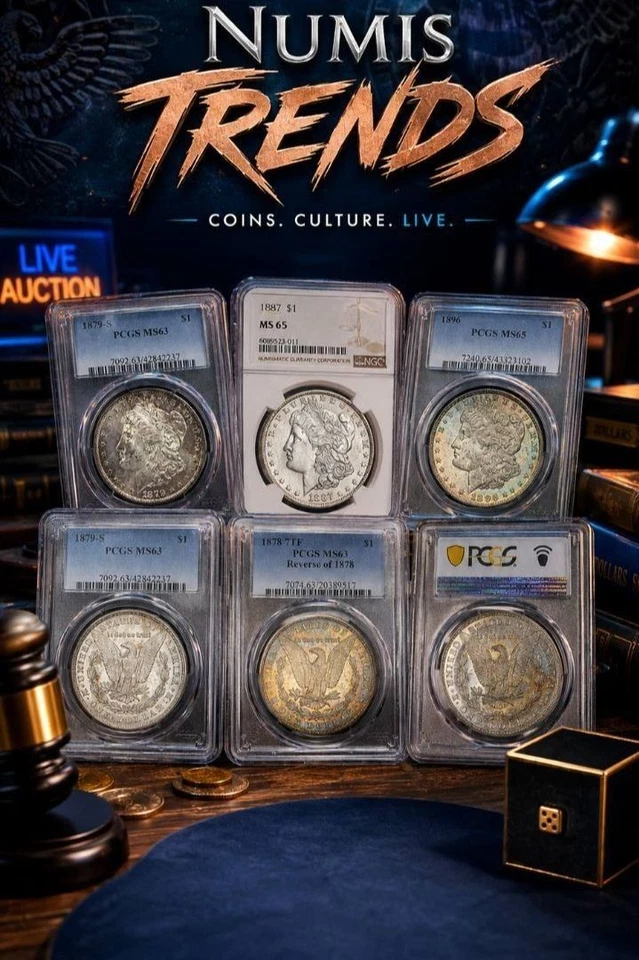 NumisTrends: $1 Starts—Morgans, Eagles, Gold, Silver & Slabs