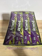 Sour Punch Straws Grape Candy Bulk 24 Count Box Fruit Chewy Candies 3 LBS