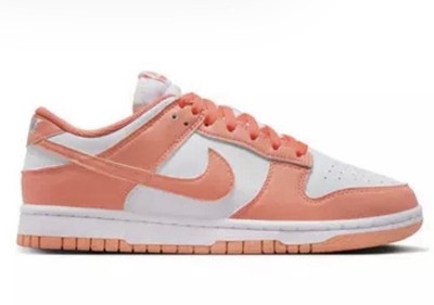 Size 7.5 - Nike Dunk Low Women s Shoe, White/Light Mango Shoes