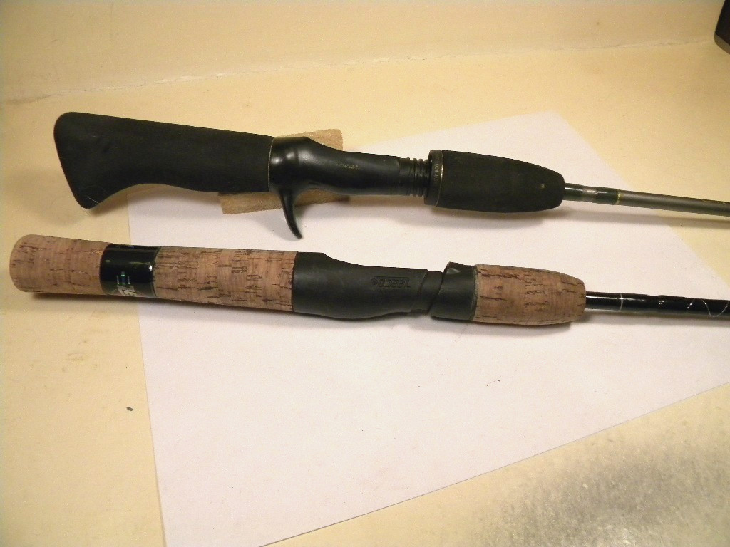 2 Zebco Shakespeare Microcast Micro Series ultra light 4'6" fishing rod