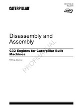 Caterpillar CAT C32 ENGINE Built Machine Manual Disassembly Assembly