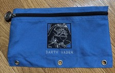 Vintage Darth Vader Mead Pencil Binder Zippered Storage Pouch Star Wars