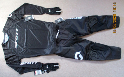 SCOTT Evo Swap MX MTB DH Enduro Combo Hose Jersey O Neal Handschuhe 32 M Schwarz