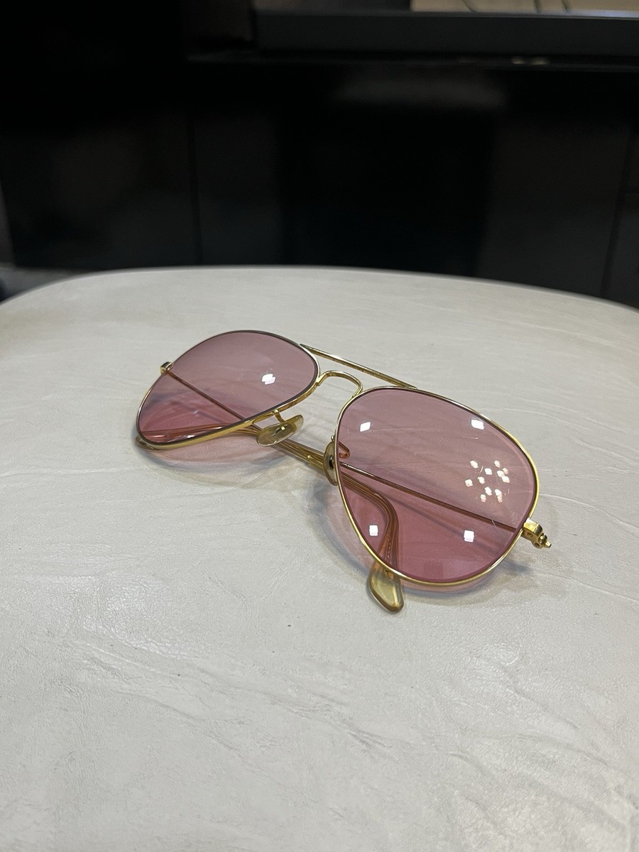 Vintage Ray Ban Bausch & Lomb BL USA Pink Changeable 58  display picture 3