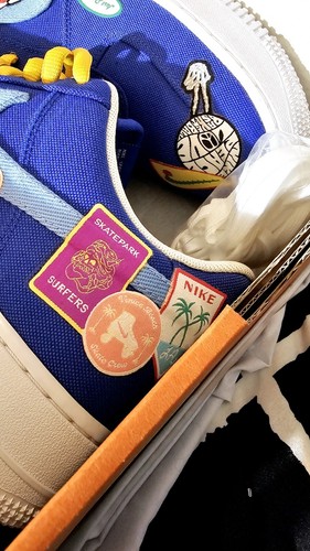 Nike Air Force 1 '07 Patched Up Los Angeles Men's Size 9.5 DC2304-400 (9.9/10) - Picture 15 of 15