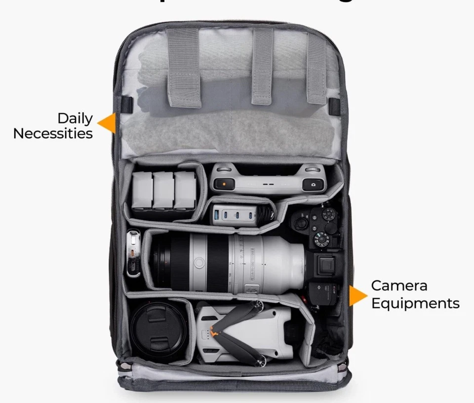 K&F Concept Large Capacity Camera Case Raincover, 15-15.6 in Laptop Sleeve Green - Image 4 of 4