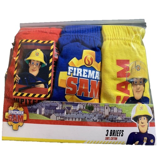 Boys Kids Children Fireman Sam 3Pack 