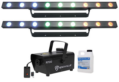 (2) Chauvet DJ COLORband H9 ILS Wash/Strip Lights w/Chase Effect/Blinder+Fogger