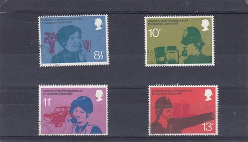 British Stamps 1976 Telephone Centenary Used Collection SG.997-1000 Fine Used
