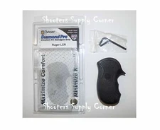 Pachmayr 02482 Diamond Pro Grip for Ruger Lcr Black rubber