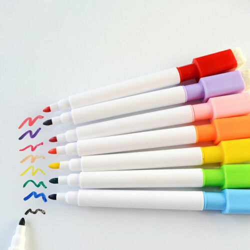 8 colores marcador de pizarra MAGNÉTICO marcador de pizarra limpiable N3A2 X0P1 20 OHisado - Imagen 1 de 7