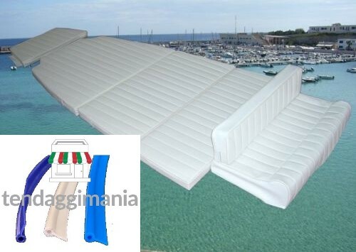 Bordino In PVC Per Tappezzeria Nautica - Al Metro, Resistente Ai UV, Diversi Colori (Arancio) - Foto 2