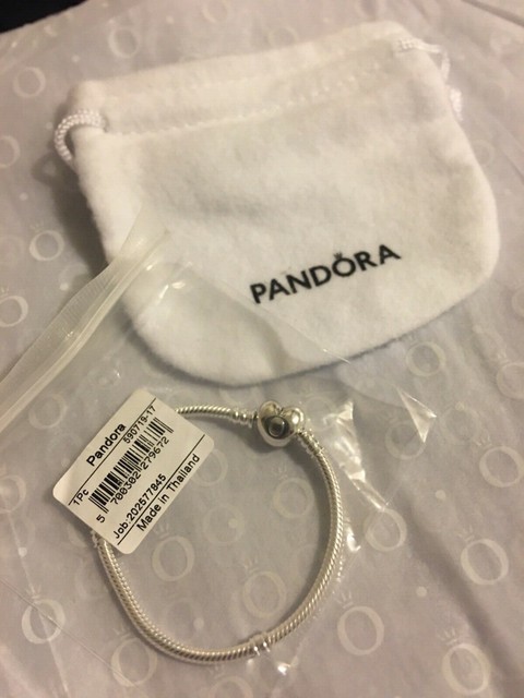 PANDORA Sterling Silver Heart Clasp Bracelet | Compra en eBay