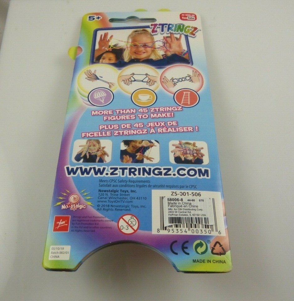 ztringz cats cradle string games original rainbow rope eBay