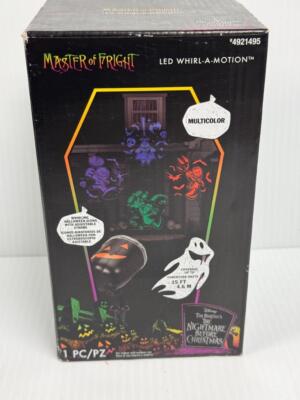 Gemmy 2022 A NIGHTMARE BEFORE CHRISTMAS LED Projection LIGHT Lock Stock Barrel