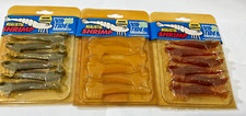 3 NOS Pkg Saltwater Soft Plastic CULPRIT RIP TIDE SHRIMP flavored glass rtb melo