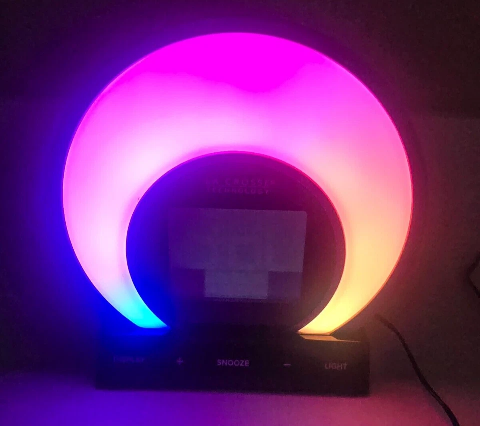 C80994 La Crosse Technology Soluna Mood Light Digital Alarm Clock - Image 3 of 4