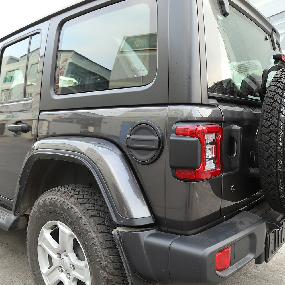 1x Car Door Fuel Tank Gas Cap Decor Cover Trim For Wrangler JL 2018+ Accessories