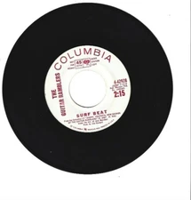 THE GUITAR RAMBLERS  45 RPM  SURF INSTRUMENTAL on COLUMBIA " SURF BEAT "