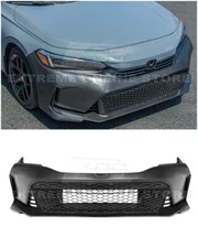 For 22-24 Honda Civic | Type-R Style Front Bumper Fog Cover Grille Conversion