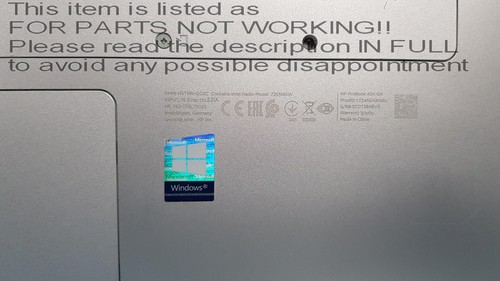 PARTS REMOVED! HP probook 430 g4 13.3" Laptop FULL SPECS UNKNOWN - Picture 6 of 14