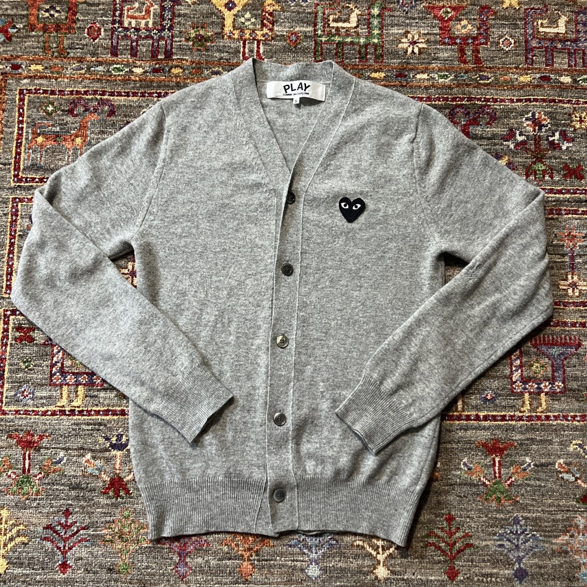 Comme Des Garçons Black Heart CDG Cardigan Wool (AZ-N024 Comme Des Garçons Black Heart CDG Cardigan Wool (AZ-N024