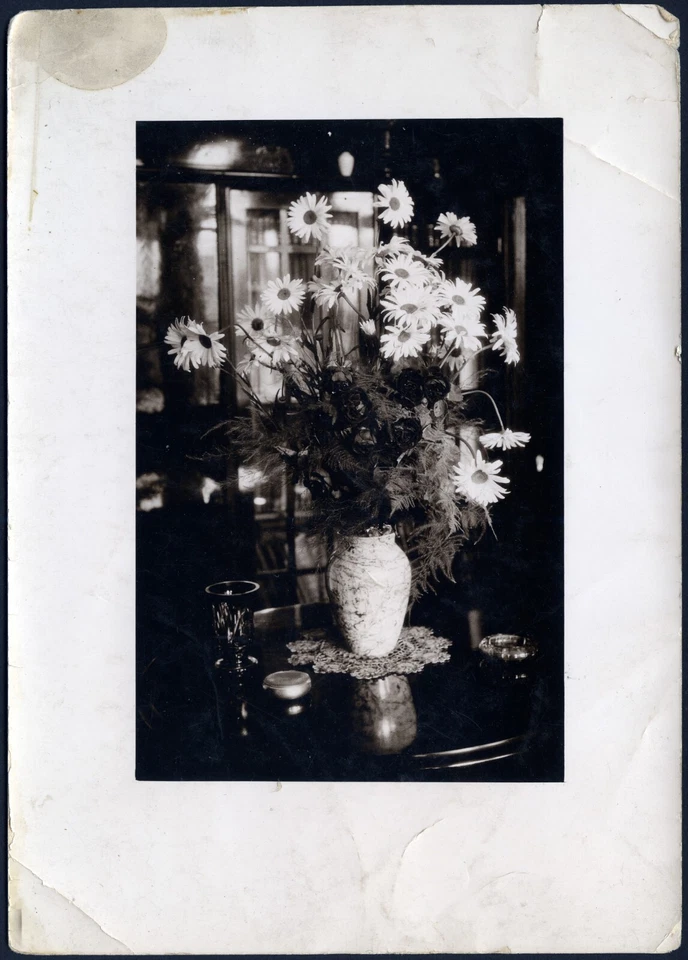 Fotografía vintage de bellas artes de mayor tamaño, bodegón con flores, años 20 Foto 2 de 4