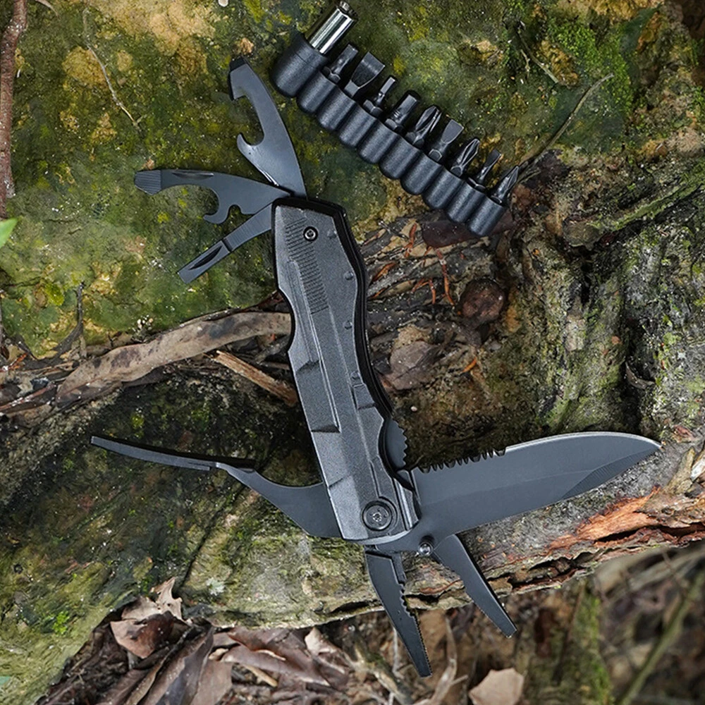 Multi Tool Knife Multipurpose Portable Outdoor Folding Pocket Compact Pliers