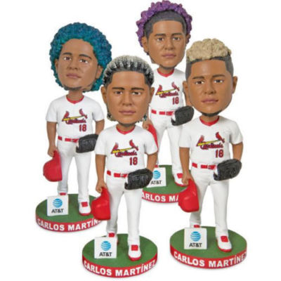 CARLOS MARTINEZ MYSTERY HAIR sga BLUE cardinals NEW st louis STL 6/30/18 PROMO
