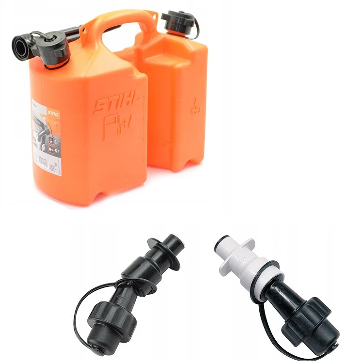 Öl- und Benzintrichterset, komplett mit STIHL Kanister 1,5 L / 3L