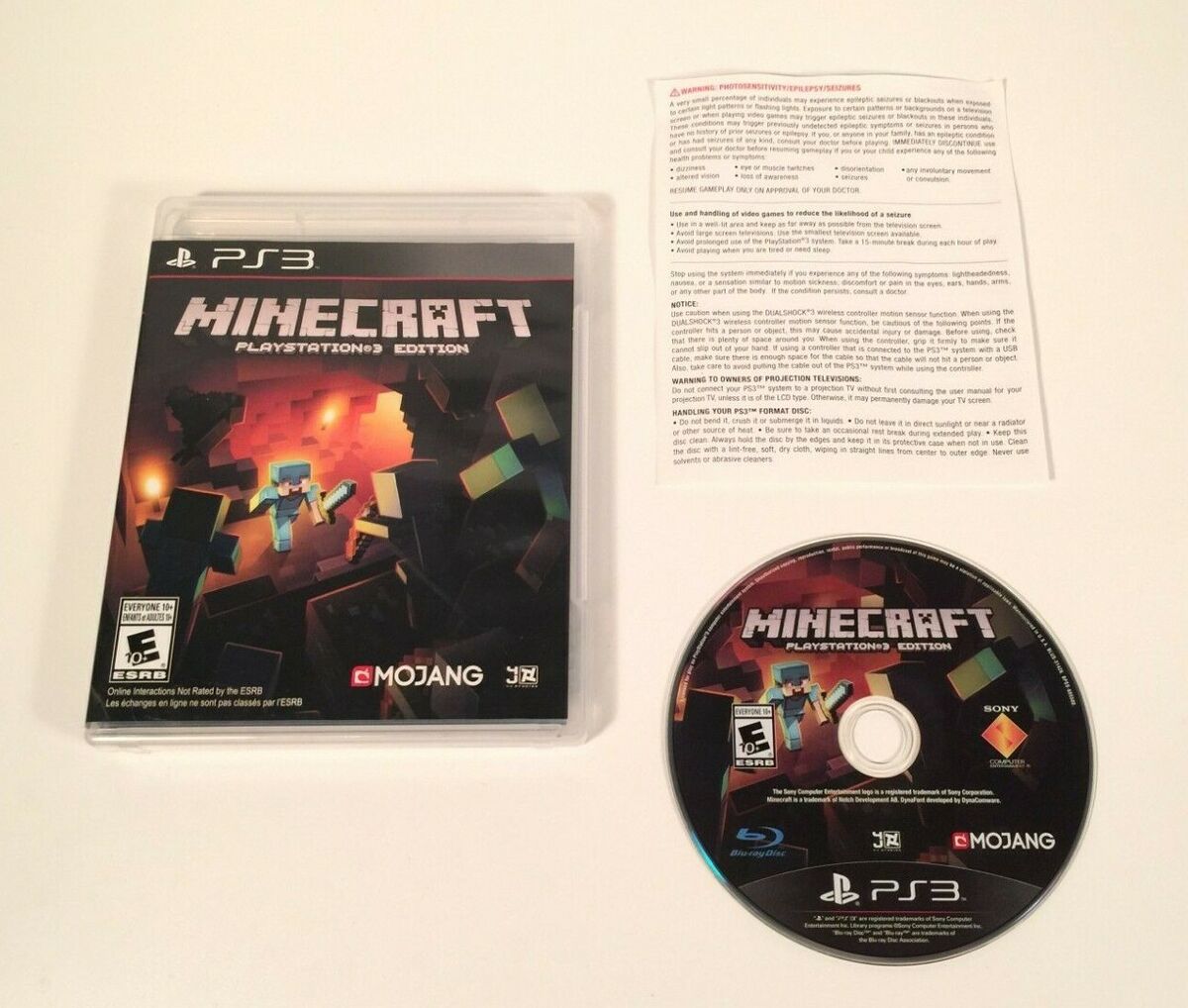 Minecraft PlayStation 3 Edition Sony PlayStation 3 PS3 Tested Working