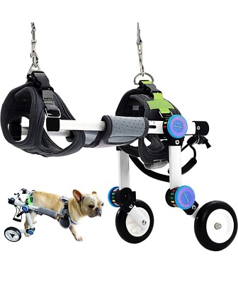 Samohui Foldable Pet Wheelchair Cart Size XS, For Back Legs