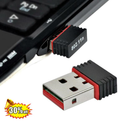 Mini 150MPS USB 2.0 WiFi Wireless LAN WLAN Netzwerkadapter Karte Stick Dongle