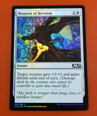 1x Moment of Heroism | FOIL | M20 Core Set 2020 | MTG Magic Cards