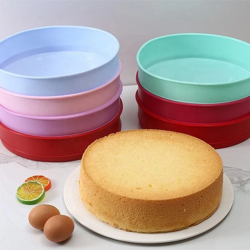Silicone Cake Molds for Baking, Nonstick Baking Pans for Layer Cake (Bulk 3Sets)