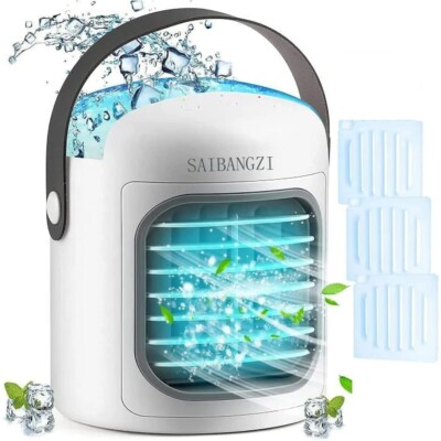 3 in 1 Aircooler Mobile Klimaanlage Klima Ventilator Klimagerät Mini Luftkühler