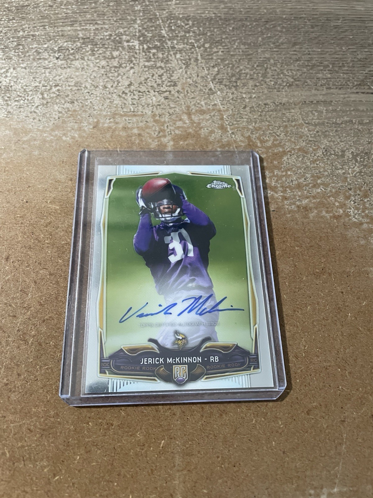 Jerick McKinnon Topps Chrome #160 Rookie Autograph