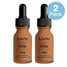 NYX Total Control Pro Drop Foundation 0.43oz 2 Pack New