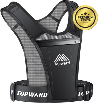 Topward Laufweste 146 g mit Handyfach & Flaschenhalter   reflektierend (Unise...