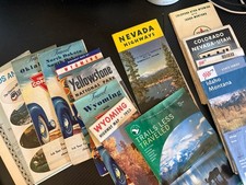 Maps - Various US States - Vintage Lot Of 15