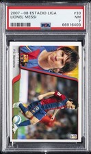 2007 ESTADIO/MUNDICROMO LIGA 2007-08 #33 LIONEL MESSI PSA 7