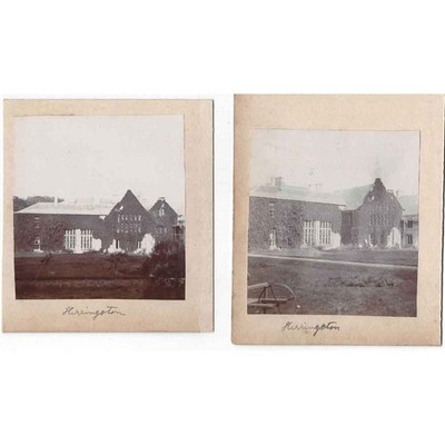 WINTERBORNE HERRINGSTON Ansichten im Herringston House 4x antike Fotos um 1900